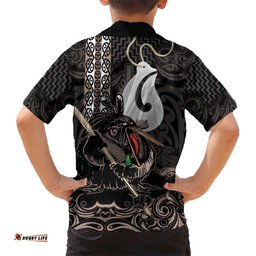 Aotearoa Hei Matau Hawaiian Shirt Haka Kiwi Mix Maori Mangopare LT14