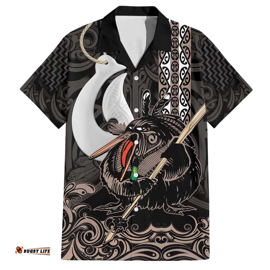 Aotearoa Hei Matau Hawaiian Shirt Haka Kiwi Mix Maori Mangopare LT14