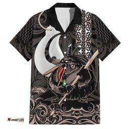 Aotearoa Hei Matau Hawaiian Shirt Haka Kiwi Mix Maori Mangopare LT14