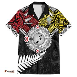 Aotearoa and Niue Mo Te Tiriti Hawaiian Shirt New Zealand Honour The Treaty Ake!Ake!Ake! LT9