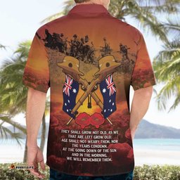 ANZAC Day Lest We Forget Hawaiian Shirt Australian Veterans Remembrance Tribute LT18