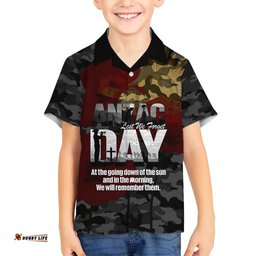 Australia ANZAC Day Hawaiian Shirt We Will Remember Them Poppy Camouflage LT14