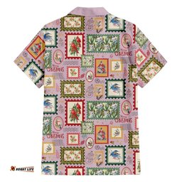 Aussie Birds Christmas La La Land Hawaiian Shirt Pink Vintage Stamp Edition LT9