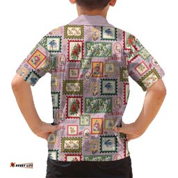 Aussie Birds Christmas La La Land Hawaiian Shirt Pink Vintage Stamp Edition LT9