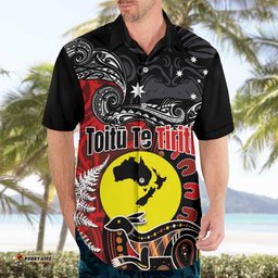 Aotearoa and Australia Toitu Te Tiriti Hawaiian Shirt Honour the Treaty - Te Tiriti Is Us LT03
