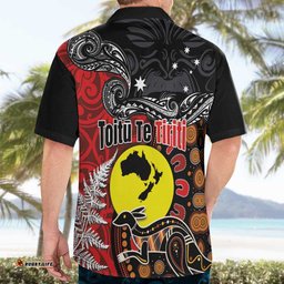 Aotearoa and Australia Toitu Te Tiriti Hawaiian Shirt Honour the Treaty - Te Tiriti Is Us LT03