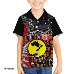 Aotearoa and Australia Toitu Te Tiriti Hawaiian Shirt Honour the Treaty - Te Tiriti Is Us LT03