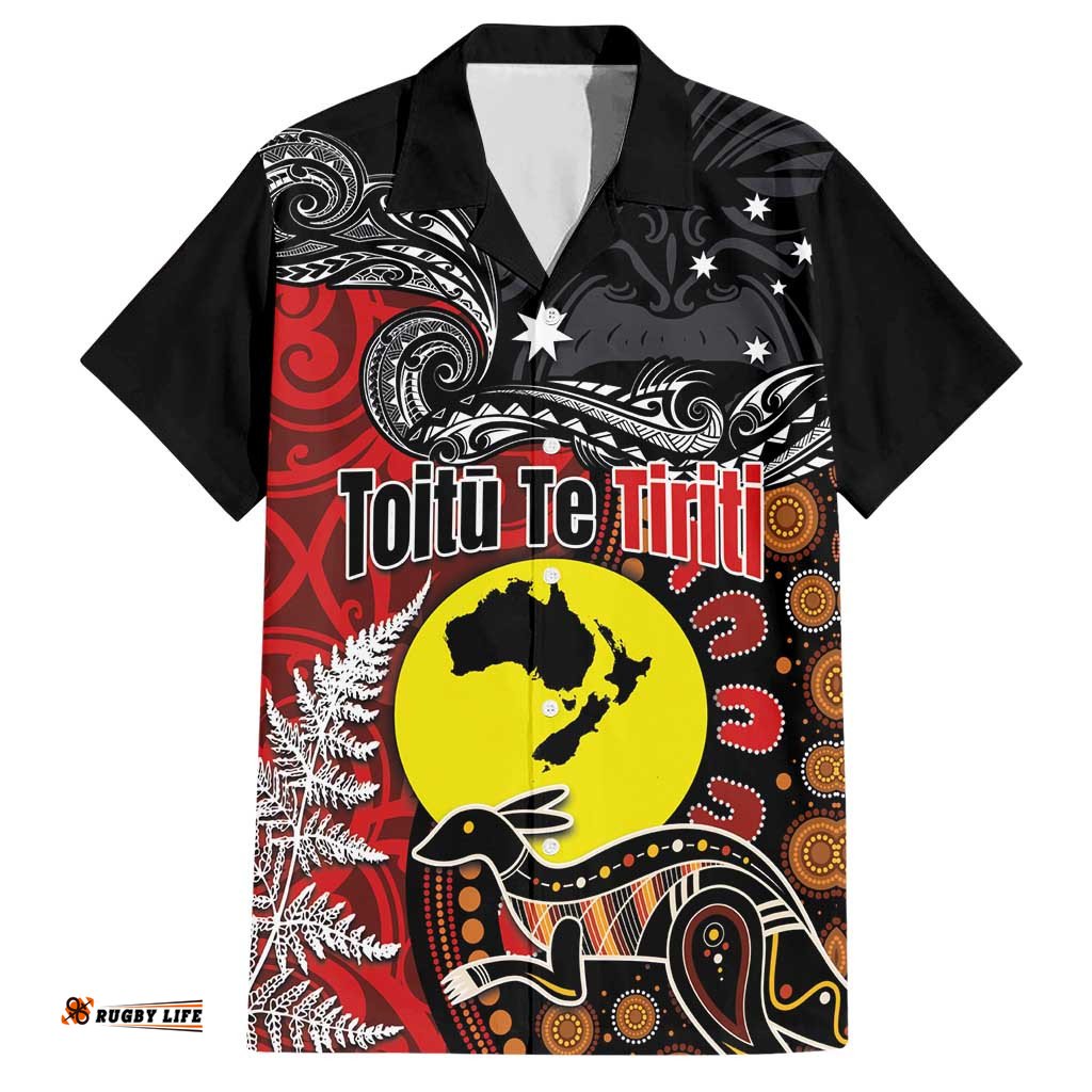 Aotearoa and Australia Toitu Te Tiriti Hawaiian Shirt Honour the Treaty - Te Tiriti Is Us LT03