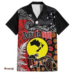Aotearoa and Australia Toitu Te Tiriti Hawaiian Shirt Honour the Treaty - Te Tiriti Is Us LT03