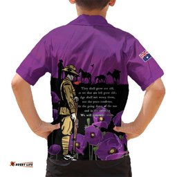ANZAC Soldier and War Animals Hawaiian Shirt We Will Remember Them LT15