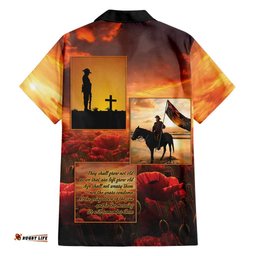 ANZAC Day Film Reel Lest We Forget Hawaiian Shirt Australia NZ Memorial LT9
