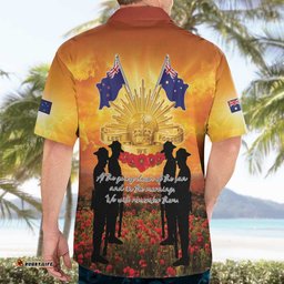 ANZAC Day Hawaiian Shirt Remembrance Tribute Soldiers And Poppy Field LT05