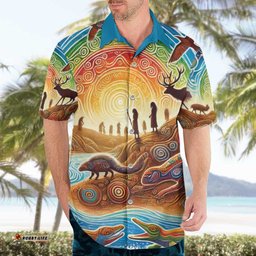 Aboriginal Dreamtime Animals Stories Hawaiian Shirt LT9