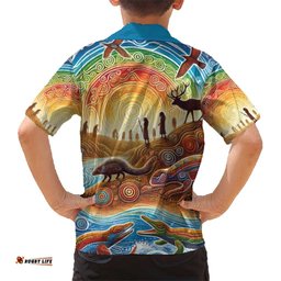 Aboriginal Dreamtime Animals Stories Hawaiian Shirt LT9