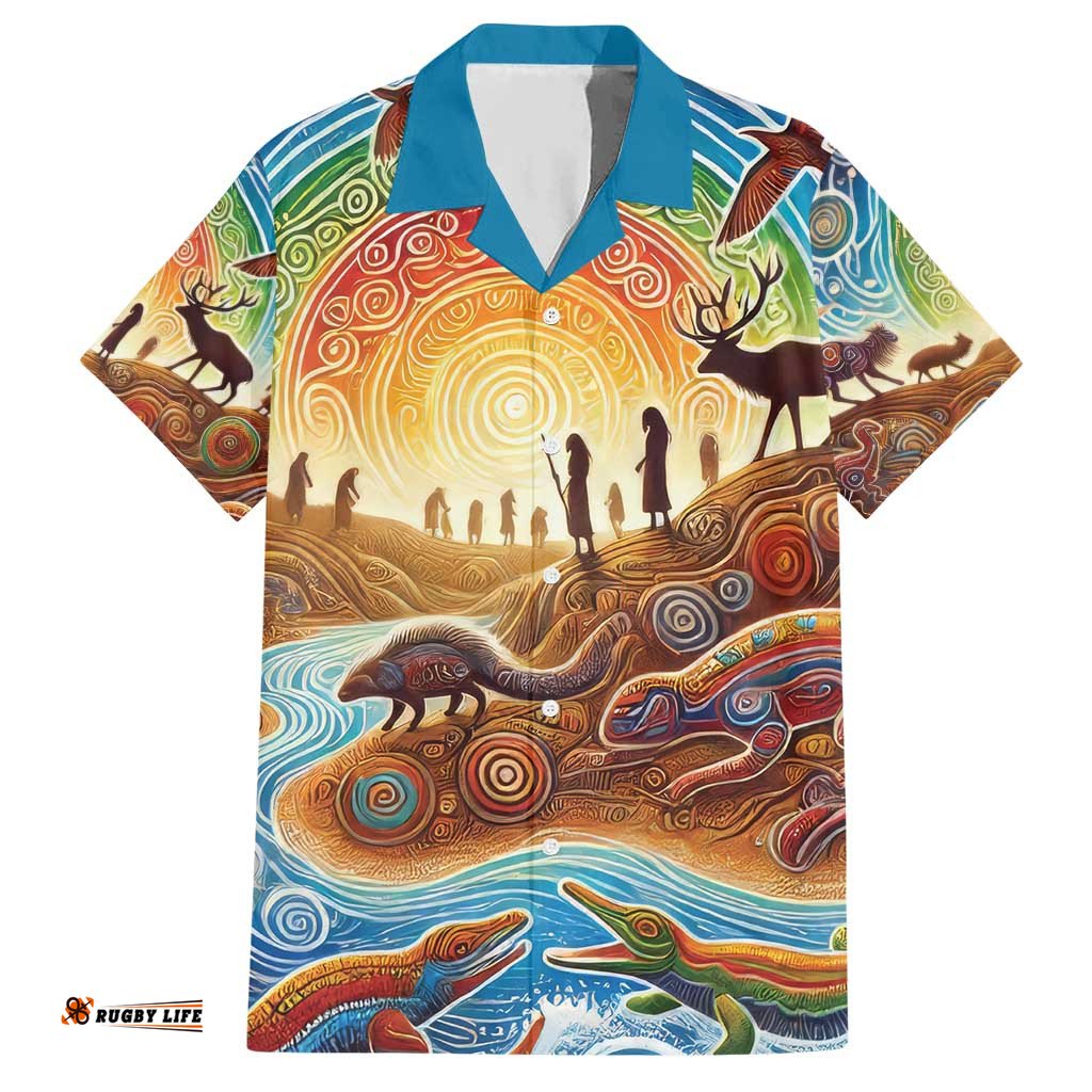 Aboriginal Dreamtime Animals Stories Hawaiian Shirt LT9