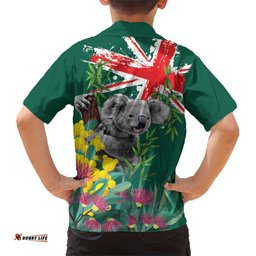 Australia Day Koala Hawaiian Shirt Aussie Aussie Aussie Oi Oi Oi National Color LT9