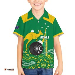 Custom Bowls Australia Hawaiian Shirt Aussie Kangaroo Aboriginal Art LT14