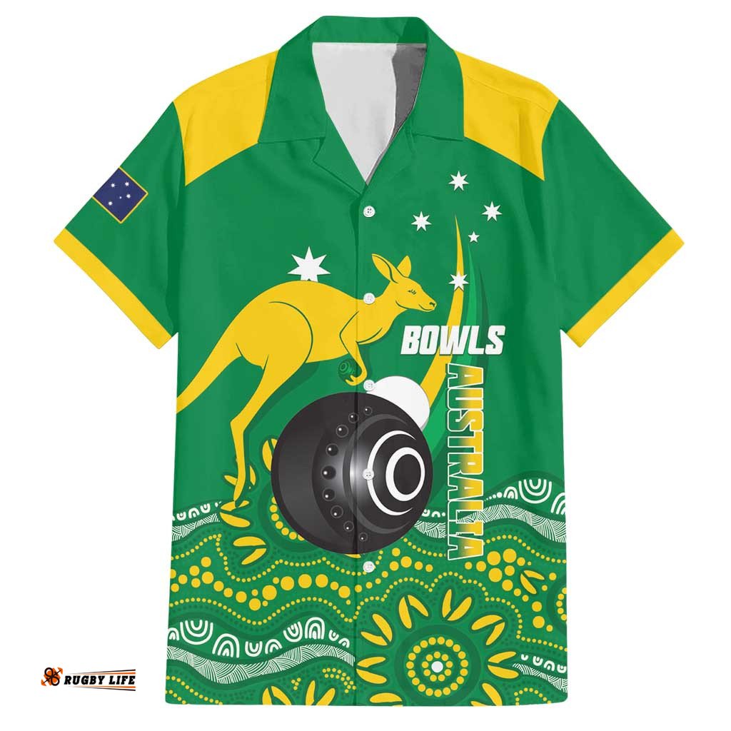 Custom Bowls Australia Hawaiian Shirt Aussie Kangaroo Aboriginal Art LT14