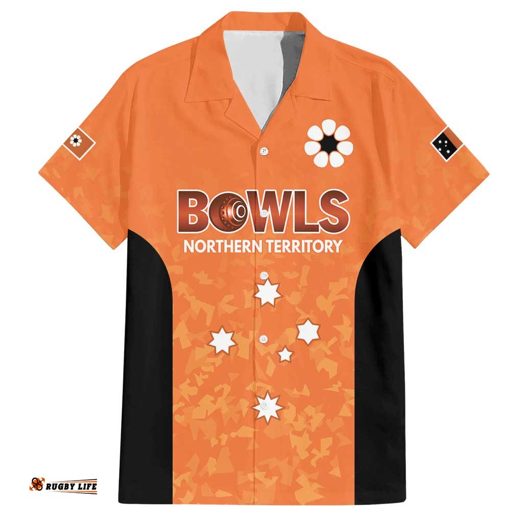 Australian Northern Territory Lawn Bowls Custom Hawaiian Shirt Aussie Minimalist Style LT9