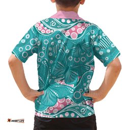 Australia Hereditary Cancer Awareness Hawaiian Shirt Aboriginal Butterflies LT7