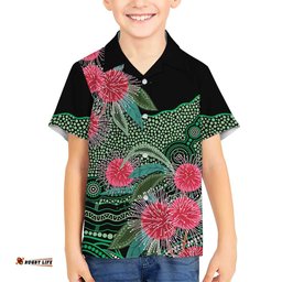 Australia Hakea Hawaiian Shirt Aussie Native Flowers Indigenous Art LT14