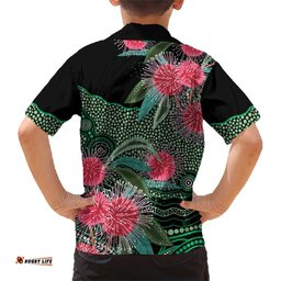 Australia Hakea Hawaiian Shirt Aussie Native Flowers Indigenous Art LT14