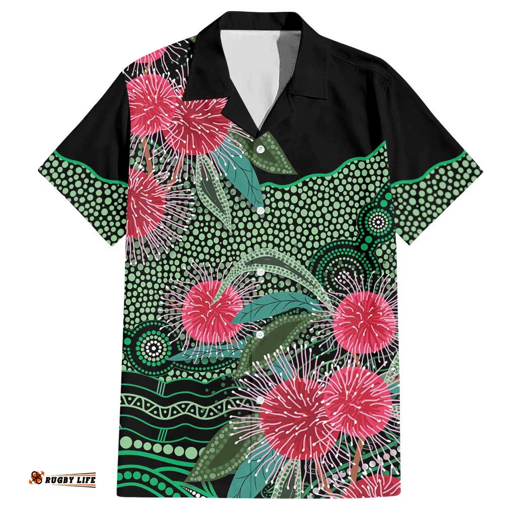 Australia Hakea Hawaiian Shirt Aussie Native Flowers Indigenous Art LT14