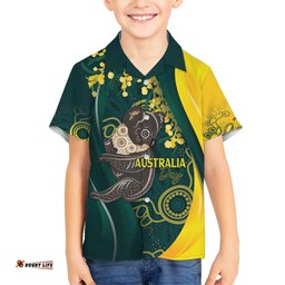 Australia Day Hawaiian Shirt Koala Aboriginal Art LT7