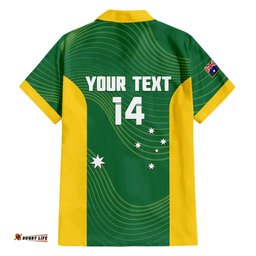 Custom Bowls Australia Hawaiian Shirt National Color Curve Sporty LT14