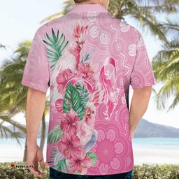 Australia Cockatoos Breast Cancer Hawaiian Shirt Faith Hope Love LT05