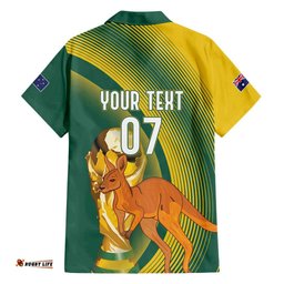Australia Socceroos WC2026 Custom Hawaiian Shirt Golden Champions LT7