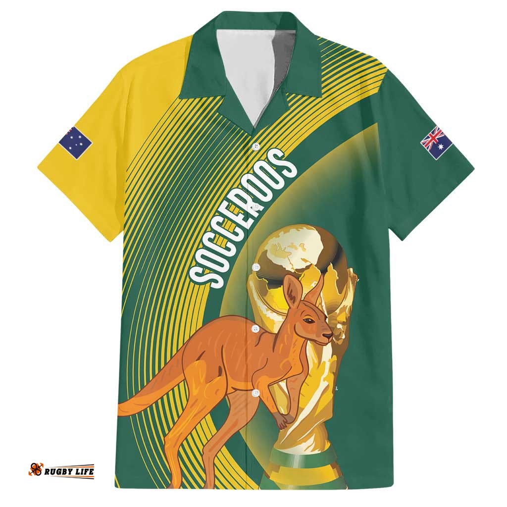 Australia Socceroos WC2026 Custom Hawaiian Shirt Golden Champions LT7