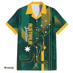 Australia Socceroos 2026 Custom Hawaiian Shirt Go Aussie Kangaroo National Color LT14