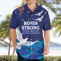 Bondi Beach Pray For Australia Personalised Hawaiian Shirt LT9
