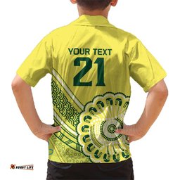Custom Cricket Aussie Pride Hawaiian Shirt Aboriginal Dot Art Cricket LT9