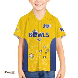 Australian ACT Lawn Bowls Custom Hawaiian Shirt Aussie Minimalist Style LT9