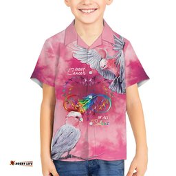 Australia Fight Cancer In All Colors Hawaiian Shirt Galah Pink Tie Dye LT7