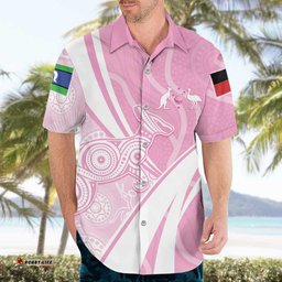 Australia Bowls Personalised Indigenous Pink Round Hawaiian Shirt LT7