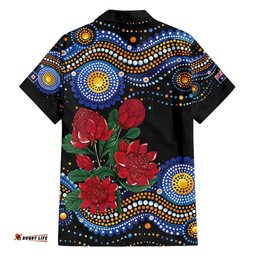 Australia New South Wales Waratahs Hawaiian Shirt Aboriginal Dot Art LT9
