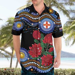Australia New South Wales Waratahs Hawaiian Shirt Aboriginal Dot Art LT9