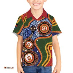 Australia NAIDOC Week 2026 Hawaiian Shirt 50 Years of Deadly Dhari Snake Aboriginal Art LT14