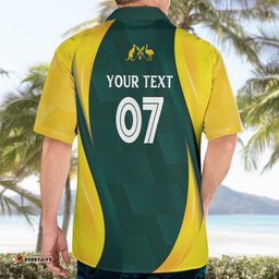 Australia Cricket Custom Hawaiian Shirt GO Aussie - Modern Motif LT7