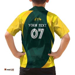 Australia Cricket Custom Hawaiian Shirt GO Aussie - Modern Motif LT7