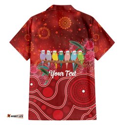 Australia Budgerigar Christmas Personalised Hawaiian Shirt Budgies Hakea Have A Good Chrissie LT14