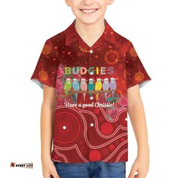 Australia Budgerigar Christmas Personalised Hawaiian Shirt Budgies Hakea Have A Good Chrissie LT14