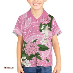 Australia Lilly Pilly Riberry Hawaiian Shirt Aussie Native Flowers Indigenous Art LT14