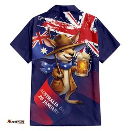 Australia Day Kangaroo Flag Hawaiian Shirt Aussie Aussie Aussie Oi Oi Oi LT9