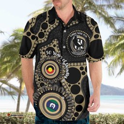 Collingwood NAIDOC Week 2026 Personalised Hawaiian Shirt 50 Years of Deadly Aboriginal Art LT14