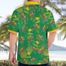 Australia Billy Buttons Hawaiian Shirt Aussie Pycnosorus Kangaroo Seamless Style LT14