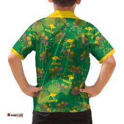Australia Billy Buttons Hawaiian Shirt Aussie Pycnosorus Kangaroo Seamless Style LT14
